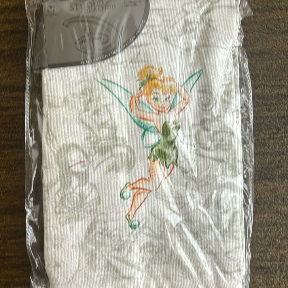 NEW! Disney Studio Collection Tea Towels Peter Pan Tinkerbell